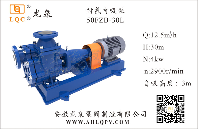 襯氟自吸(xi)泵50FZB-30
