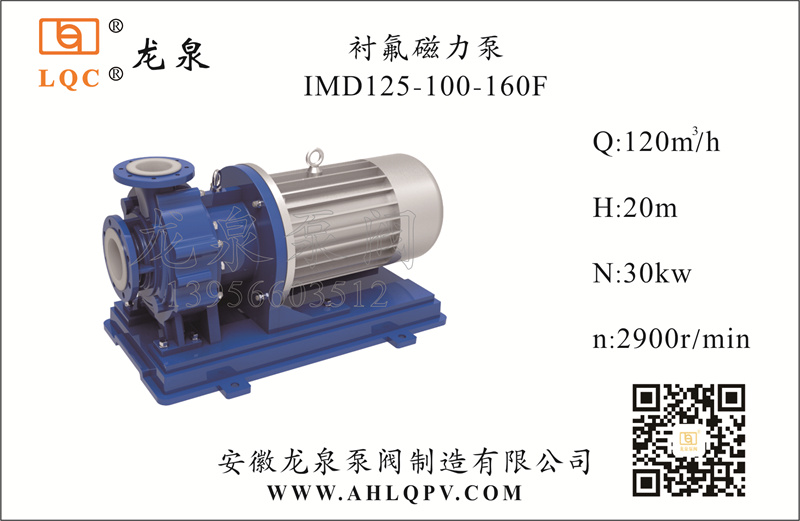 襯氟磁力(li)泵IMD125-100-160F